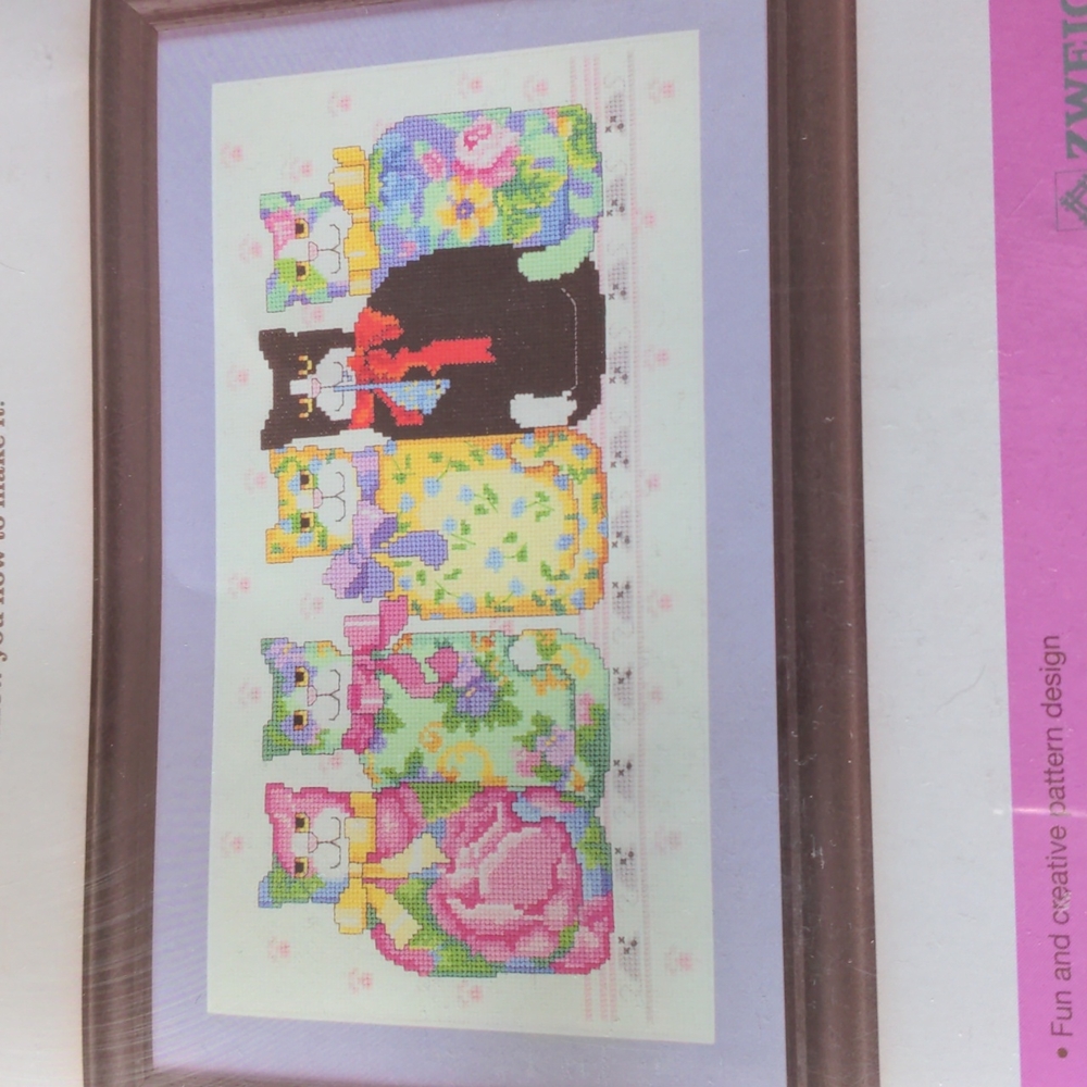 Artiste Counted Cross stitch Chintz Cats